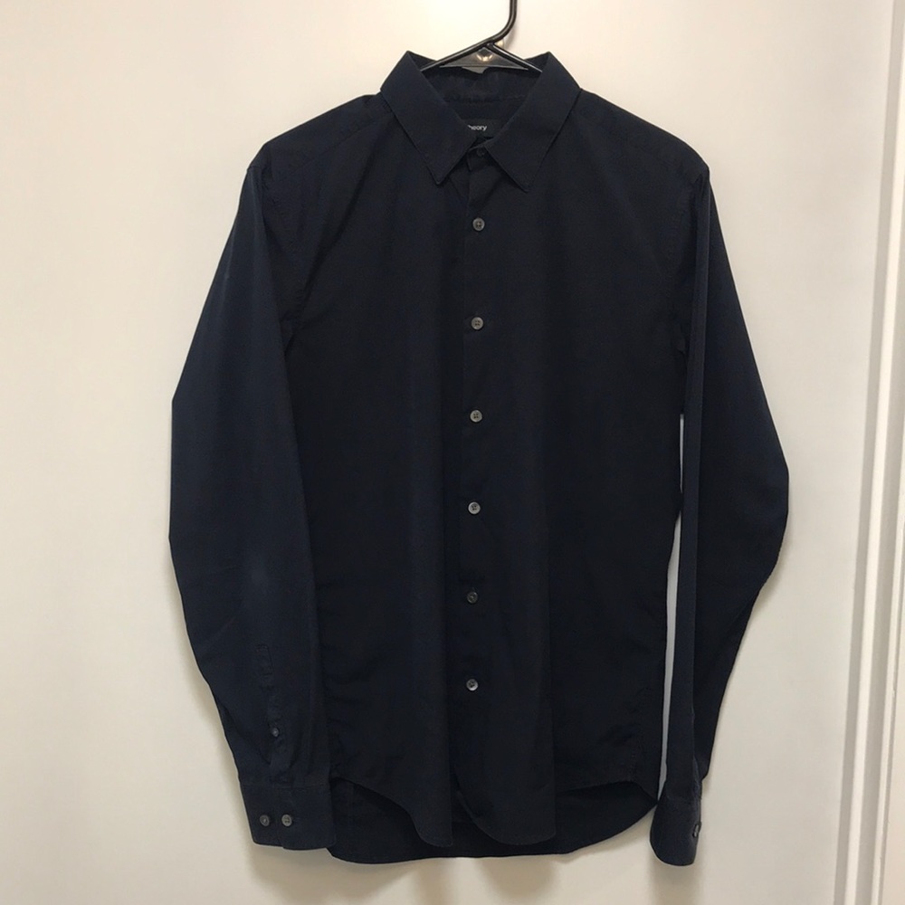 Theory Structure knit dress shirt